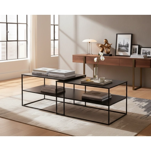 STOLIK KAWOWY CZARNY STK-154